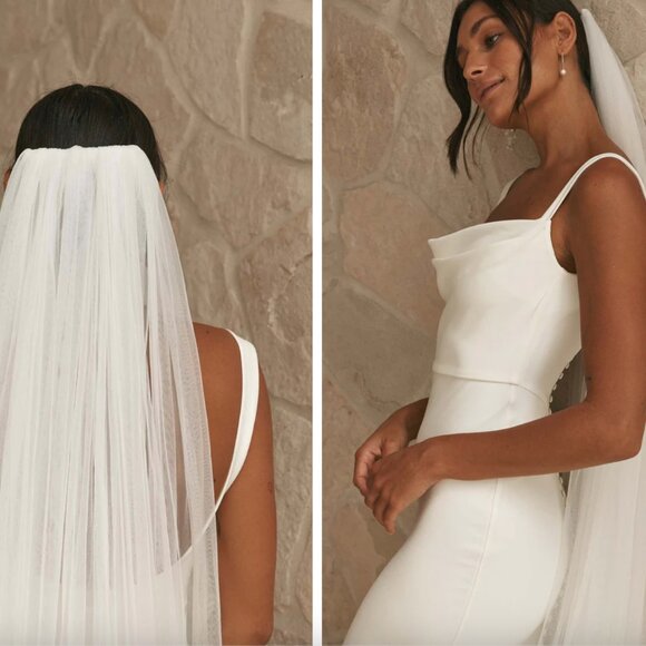 Grace Loves Lace White Bridal Veil - Grace Veil - Picture 12 of 13